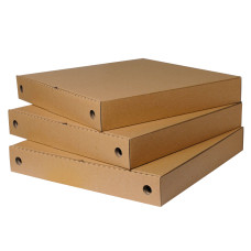 Коробки для піци квадратні 300x300x45 бурі