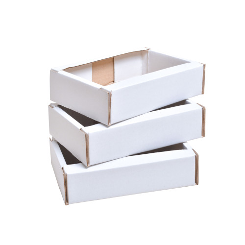 Гофролотки кондитерские 195x140x50 белые - фото 1