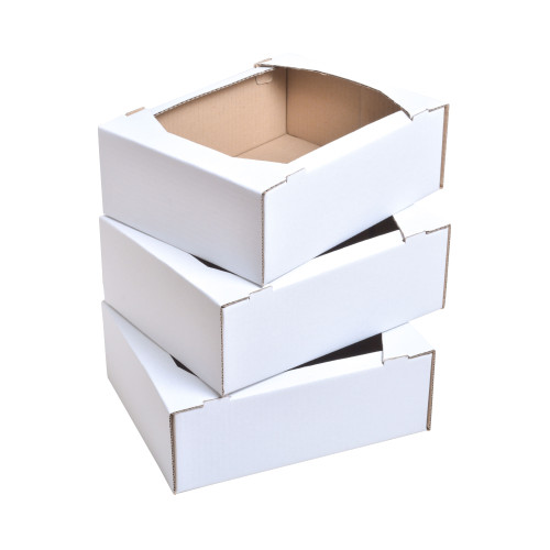 Гофролотки кондитерские 280x220x95 белые - фото 1