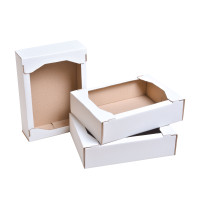 Гофролотки кондитерские 300x215x75 белые