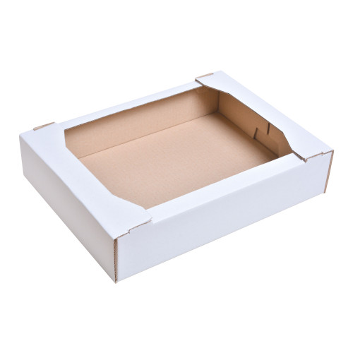 Гофролотки кондитерські 370x275x52 білі - фото 2