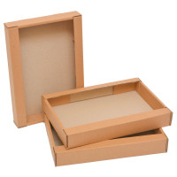 Гофролотки кондитерські 390x275x55 бурі Гофролотки кондитерські 390x275x55 бурі